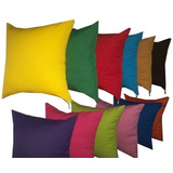 Almohadones Colores Lisos 40x40 Con Cierre - Súper Oferta !!!