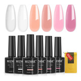 Mizhse Gel Constructor Para Uñas  6 Colores 5 En 1 Kit .