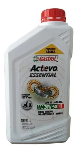 Aceite Moto Castrol Essential 20w 50 Mineral Wagner Motos