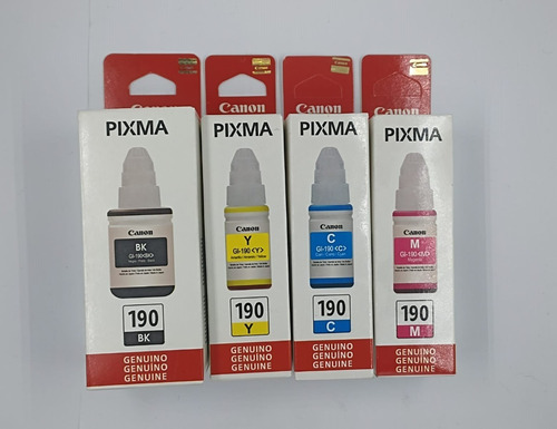 Pack De Tintas Canon Gi-190 Para Ix6810/g1100/g2100/g3100