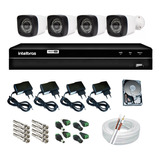Kit Vigilância 4 Câmeras Hd 720p Dvr Mhdx 1104 Intelbras P2p