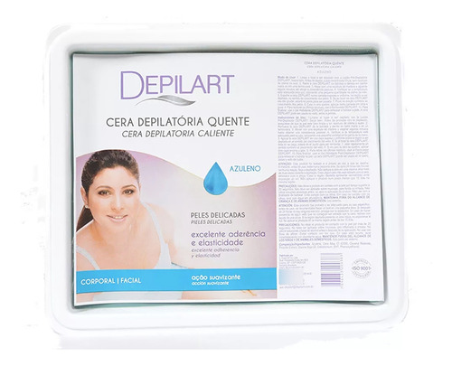 Cera Quente Azuleno 1kg Depilart