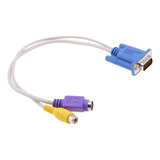 Cable Adaptador Convertidor De Vga A S-video / Rca Para
