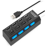 Hub Multi Usb 4 Puertos Multiplicador Usb Portátil Varios