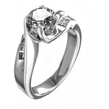 Anillos Brillante Forever One 0.89ct En 14kt Varios