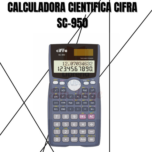 Calculadora Cifra Cientifica Sc-950 242 Funciones San Jorge