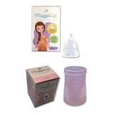 Copa Menstrual Maggacup Silicona + Vaso Esterilizador Color Color Copita 0 Y Vaso Rosa