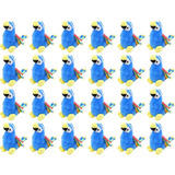 Peluches Mayoreo 24 Pzas Guacamaya Parlanchina Azul Ch