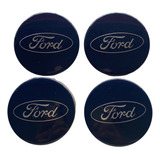 Juego De Centros De Rin 54mm/5.4cm 100% Originales Ford