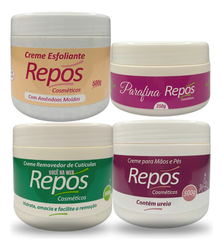 Spa Dos Pés Repos Removedor + Ureia + Esfoliante + Parafina