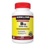 Vitamina B12 Quick Dissolve Sublingual 5000 Mcg 300 Tabs Kir Sabor Neutro