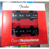 Set Captadores Fender Gen4 Noiseless Jazz Bass 4 Cordas Usa