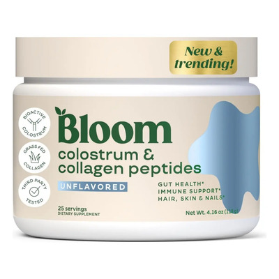 Colágeno en Polvo Bloom Sin Sabor 118g Libre de Gluten Orgánico | Envío gratis