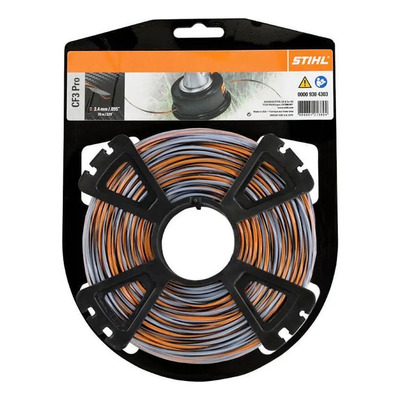 Hilo Con Alma De Acero 2.7mm Stihl / Desbrozadora 53 M. Tricolor