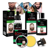 Kit Barbería Aceite Barba + Bálsamo  + Cepillo + Shampoo