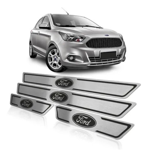 Zocalos Metalicos 4 Piezas Para Ford Auto Tuning 