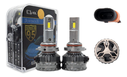 Kit 2 Foco Led 9006 Hid Csp Nitrogeno Cambus 100 W Luz Fija