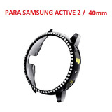 Carcasa Para Reloj Samsung Active 2 Con Piedras 40mm