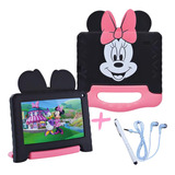 Tablet Multilaser Minnie 32gb + Caneta Touch + Fone De Ouvid