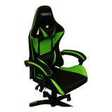 Cadeira Gamer Home Office Ergonômica - Tronyx Cor Preto/verde Material Do Estofamento Couro Sintético