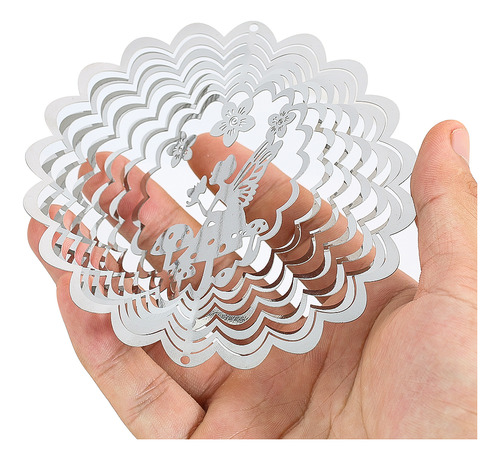 Hada Giratoria Viento Spinner 3d Espejo Reflejo Visual