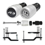 Slider Dianteiro Yamaha R3 2020 / 2021 Branco Fosco