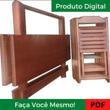 Projeto Mesa E Cadeira Dobrável De Bar Em Português