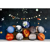 Juego De 11 Piezas Space Decor Planet Throw Pillow Cove...