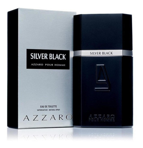 Perfume Azzaro Silver Black 100ml Eau De Toilette Original