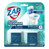 2 Un. Tablete Sanitário Para Caixa Acoplada Zap Clean Marine
