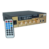 Amplificador Estéreo 2 Canales Bluetooth Usb Sd Mp3 Karaoke