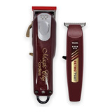 Combo Wahl Magic Clip Cortadora Y Retro T Cut Terminadora Color Plata