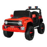 Carro Carrinho Elétrico Infantil Jipe Controle Remoto 12v Cor Vermelho Voltagem Do Carregador 110v/220v