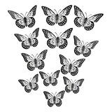 Adhesivo De Pared, Diseño De Mariposa, Hueco En 3d, Decoraci