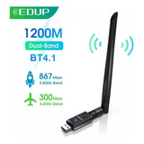 Adaptador Edup Wifi Usb Con Bluetooth 1200mbps Doble Banda