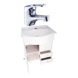 Vanitory Baño Bacha Marmolina Cajones 60 Griferia Odyssey