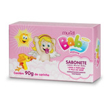 Muriel Baby Rosa Sabonete Barra 90g - Kit Com 3 Unidades