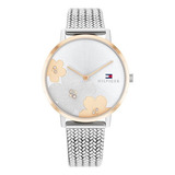 Reloj Tommy Hilfiger Mujer Dress Acero Plateado 1782604 Color Del Bisel Dorado