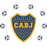 Lámpara Velador De Pared Escudo De Futbol Boca Juniors Mader
