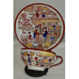 Taza De Té Porcelana Nippon Tokusei By Noritake Geisha 