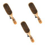 Phillips 440 3pz Cepillos Barbero Cerda Natural Mango Madera