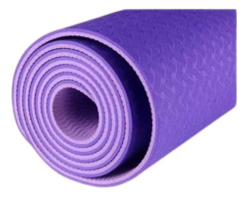 Colchoneta Mat Yoga Pilates Bicolor 6mm C/funda Binder