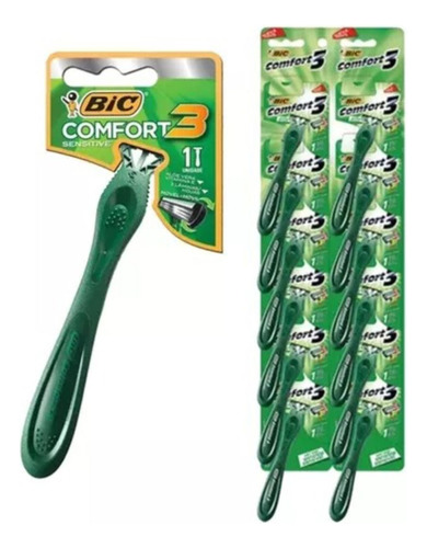 6 Prestobarba Bic 3 Hojas Confort Advance Sensitive