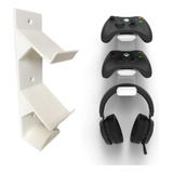 Suporte Organizar Headset E Controles Xbox One Ps4 Parede