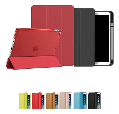 Kit 2 Capa Smart Cover iPad 10.2 Pro Air Suporte Para Caneta