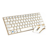 Teclado Mouse Wireless Sem Fio Macbook  Aluminio Usb 3910