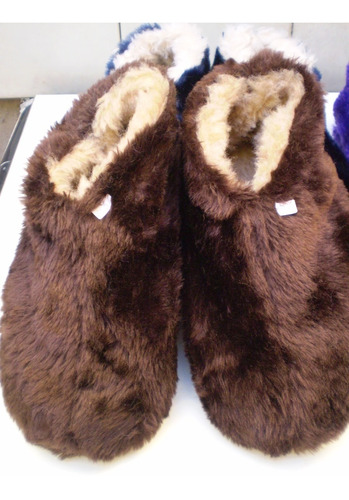 Pantuflas Tipo Botas De Peluche Y Cordero -la Pulpería 6c