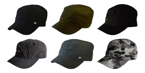 Gorras Visera Corta X 6 Unidades Excelente Calidad Cuba Che