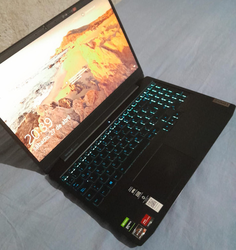 Laptop Lenovo Gaming 16  - Ryzen 5 4600h  -  Am, 8,00 Gb