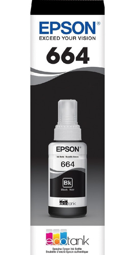 Tinta Epson 664 Negro Original 7o Ml